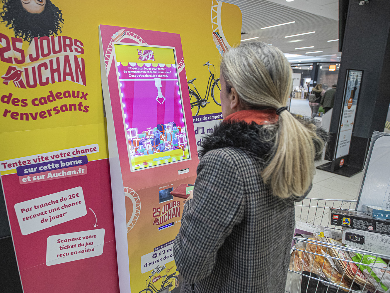 Auchan- weezio bornes - bornes interactives