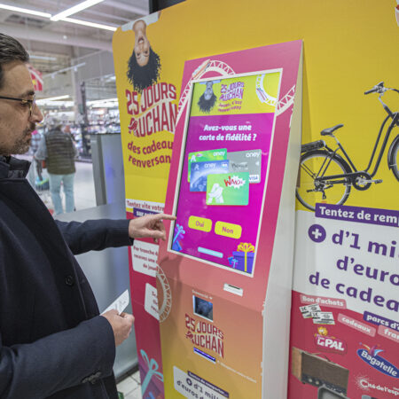 Auchan- weezio bornes - bornes interactives