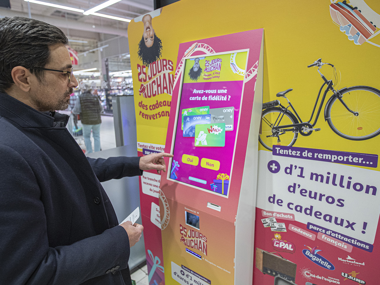 Auchan- weezio bornes - bornes interactives