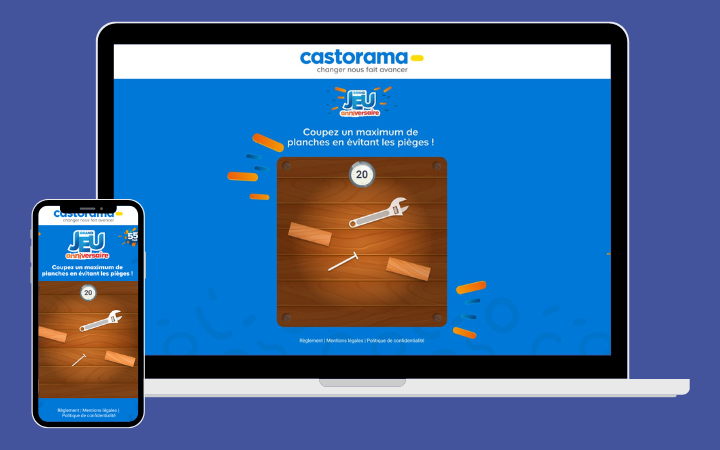 Castorama - Plateforme Weezio - Solution Activation Retail Shopper - Web