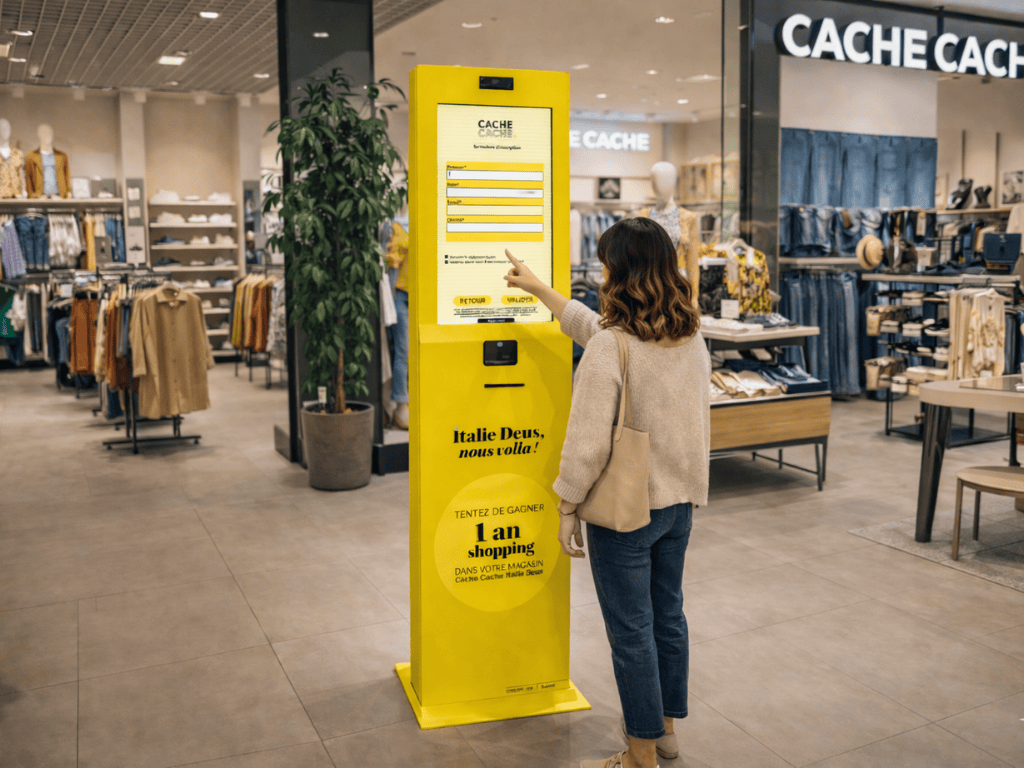 Activation-borne de jeu-cache-cache Animation Cache Cache avec borne de jeu