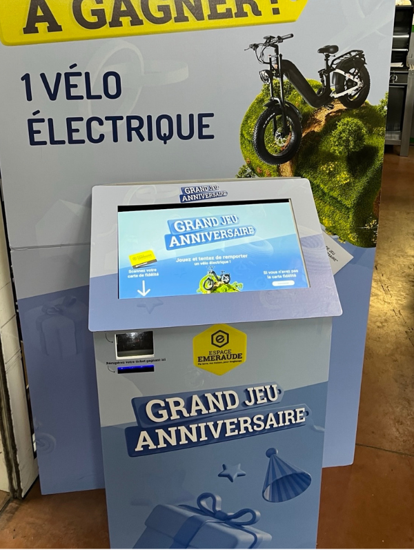 Borne de jeux concours